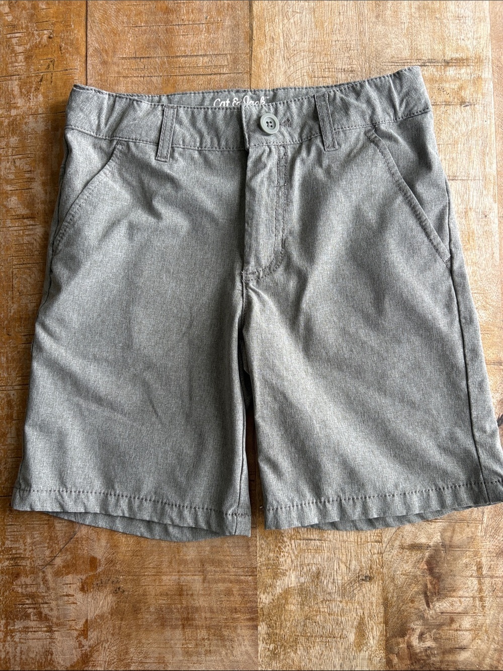 Cat & Jack Gray Flat-Front Boys Shorts size 8